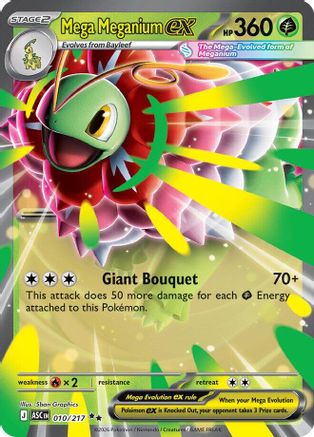 Mega Meganium ex 010/217  - Holofoil ME Ascended Heroes