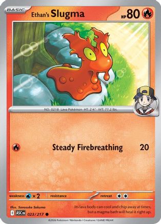 Ethan's Slugma 023  - Reverse Holofoil ME Ascended Heroes