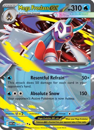 Mega Froslass ex 047/217  - Holofoil ME Ascended Heroes