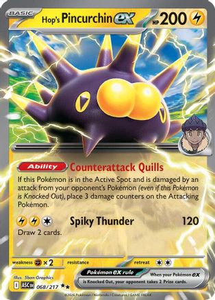 Hop's Pincurchin ex 068  - Holofoil ME Ascended Heroes
