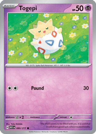 Togepi 080  ME Ascended Heroes