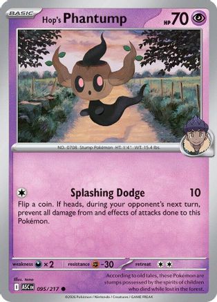 Hop's Phantump 095  - Reverse Holofoil ME Ascended Heroes