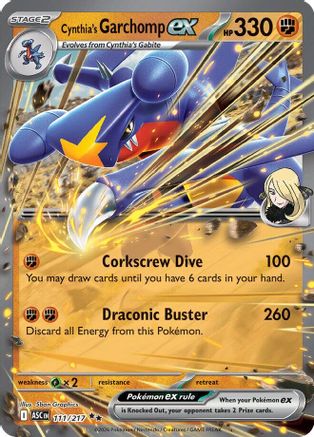 Cynthia's Garchomp ex 111  - Holofoil ME Ascended Heroes