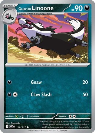 Galarian Linoone 131  ME Ascended Heroes