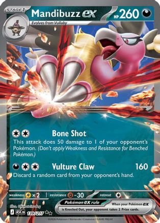 Mandibuzz ex 139  - Holofoil ME Ascended Heroes
