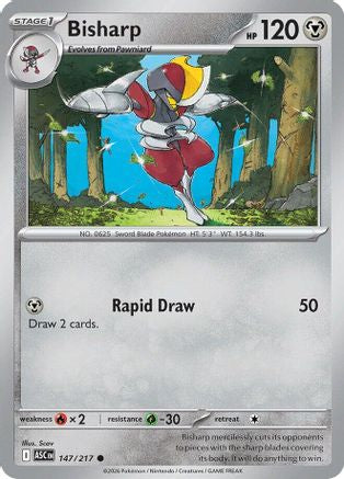 Bisharp 147  - Reverse Holofoil ME Ascended Heroes