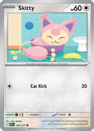 Skitty 165  - Reverse Holofoil ME Ascended Heroes