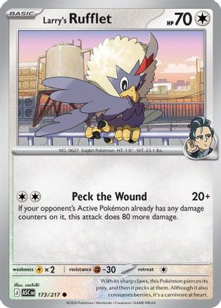 Larry's Rufflet 173  - Reverse Holofoil ME Ascended Heroes