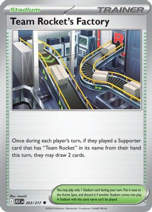 Team Rocket's Factory 203  ME Ascended Heroes