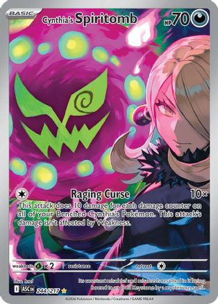 Cynthia's Spiritomb 244/217  - Holofoil ME Ascended Heroes