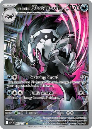 Galarian Obstagoon 245/217  - Holofoil ME Ascended Heroes