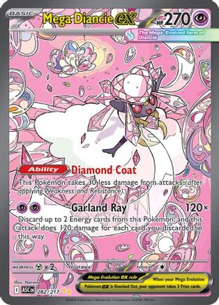 Mega Diancie ex 282/217  - Holofoil ME Ascended Heroes