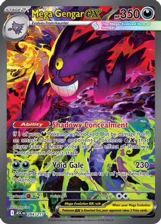 Mega Gengar ex 284/217  - Holofoil ME Ascended Heroes