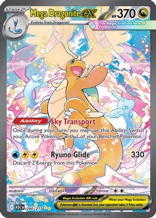 Mega Dragonite ex 290/217  - Holofoil ME Ascended Heroes