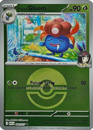 Erika's Gloom (Poke Ball) 002  - Reverse Holofoil ME Ascended Heroes