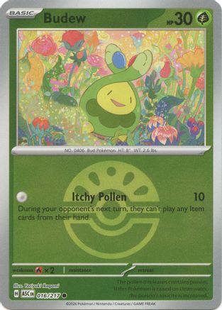 Budew 016/217  - Reverse Holofoil ME Ascended Heroes
