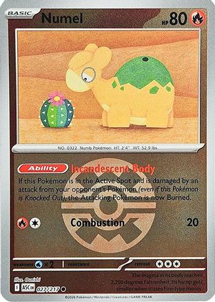 Numel 027/217  - Reverse Holofoil ME Ascended Heroes