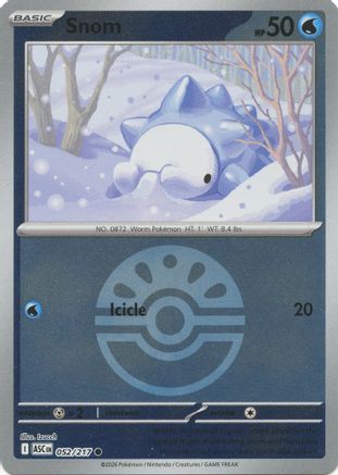 Snom (Friend Ball) 052  - Reverse Holofoil ME Ascended Heroes