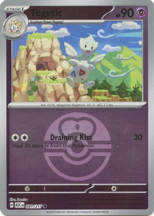Togetic (Love Ball) 081  - Reverse Holofoil ME Ascended Heroes