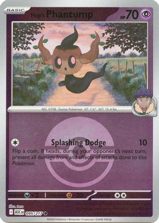 Hop's Phantump (Poke Ball) 095  - Reverse Holofoil ME Ascended Heroes