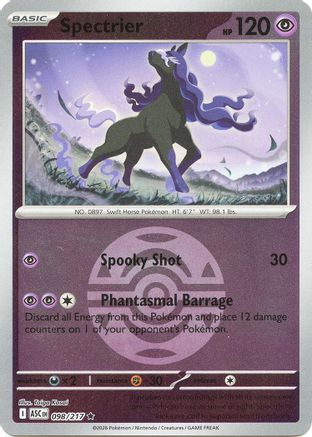 Spectrier (Dusk Ball) 098  - Reverse Holofoil ME Ascended Heroes