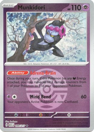 Munkidori (Dusk Ball) 099  - Reverse Holofoil ME Ascended Heroes