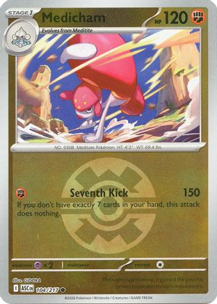 Medicham 104/217  - Reverse Holofoil ME Ascended Heroes