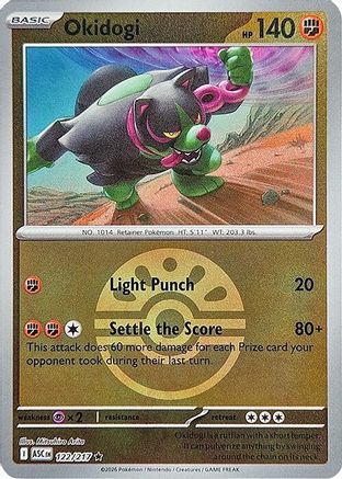 Okidogi (Friend Ball) 122  - Reverse Holofoil ME Ascended Heroes
