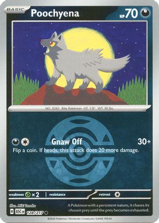Poochyena (Dusk Ball) 128  - Reverse Holofoil ME Ascended Heroes