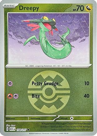 Dreepy 158/217  - Reverse Holofoil ME Ascended Heroes