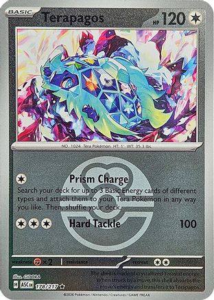 Terapagos (Love Ball) 178  - Reverse Holofoil ME Ascended Heroes