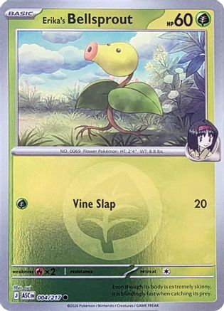 Erika's Bellsprout (Energy Symbol Pattern) 004  - Reverse Holofoil ME Ascended Heroes