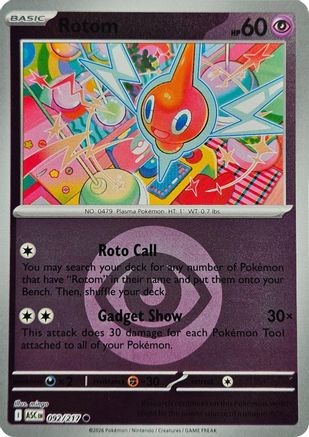 Rotom (Energy Symbol Pattern) 092  - Reverse Holofoil ME Ascended Heroes
