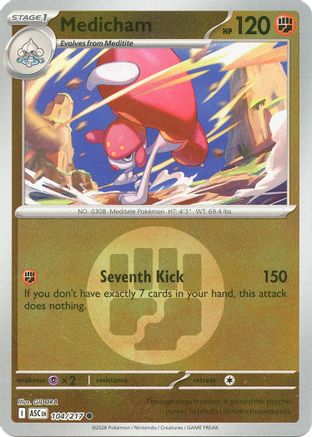 Medicham 104/217  - Reverse Holofoil ME Ascended Heroes