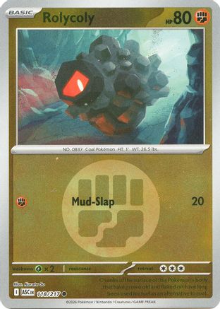 Rolycoly (Energy Symbol Pattern) 118  - Reverse Holofoil ME Ascended Heroes