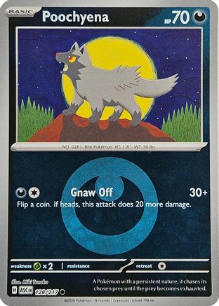 Poochyena (Energy Symbol Pattern) 128  - Reverse Holofoil ME Ascended Heroes