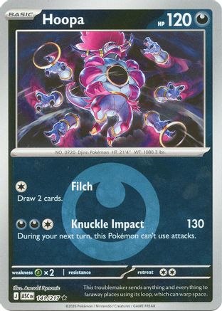Hoopa (Energy Symbol Pattern) 141  - Reverse Holofoil ME Ascended Heroes