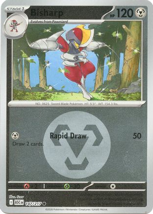 Bisharp (Energy Symbol Pattern) 147  - Reverse Holofoil ME Ascended Heroes