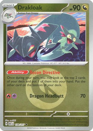 Drakloak 159/217  - Reverse Holofoil ME Ascended Heroes