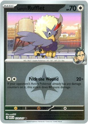 Larry's Rufflet (Energy Symbol Pattern) 173  - Reverse Holofoil ME Ascended Heroes