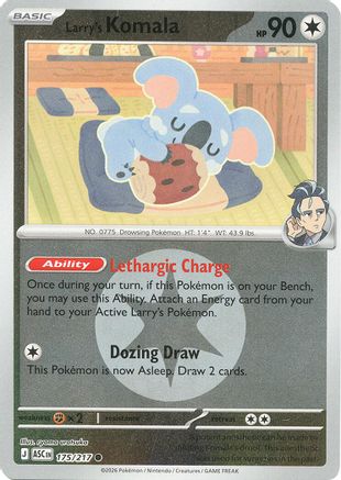Larry's Komala (Energy Symbol Pattern) 175  - Reverse Holofoil ME Ascended Heroes