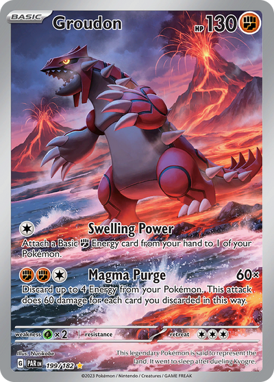 Groudon (199/182) [Paradox Rift]