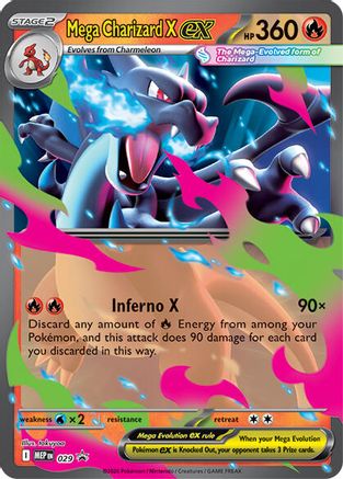 Mega Charizard X ex 029  - Holofoil ME Mega Evolution Promo