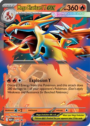 Mega Charizard Y ex 030  - Holofoil ME Mega Evolution Promo