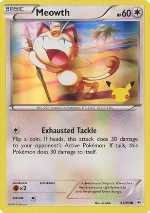 Meowth 053/83  - Holofoil Miscellaneous Cards & Products