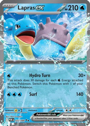 Lapras ex 022  - Holofoil ME03 Perfect Order