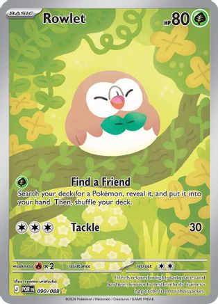 Rowlet 090/088  - Holofoil ME03 Perfect Order