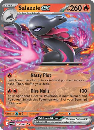 Salazzle ex 016/088  - Holofoil ME03 Perfect Order
