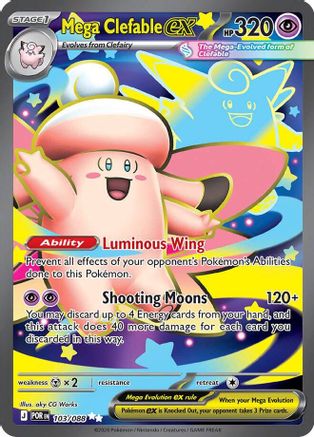 Mega Clefable ex 103/088  - Holofoil ME03 Perfect Order