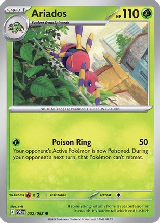 Ariados 002  - Reverse Holofoil ME03 Perfect Order